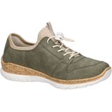 Rieker - Dames Slip-On Sportschoenen - Saliegroen - Imitatieleer