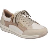 Rieker - Dames Sneaker - Zwart - Duraleer/Synthetisch - Rits Sluiting