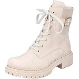 Rieker - Casual Gesloten Booties - Beige - Synthetisch - Zijrits - Decoratieve Gesp
