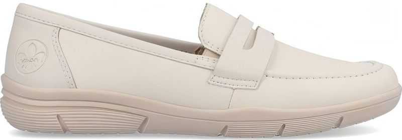 Rieker - Loafers - Beige - Leer