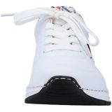Rieker Sneakers - Wit - Memosoft Binnenzool - Veterschoen - Sleehak