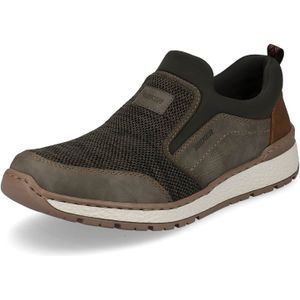Rieker B9051 Low-Top sneakers voor heren, lage schoenen, losse inlegzool, groen 54, 44 EU Breed