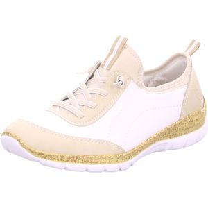 Rieker N4253 Sneakers voor dames, wit, 40 EU