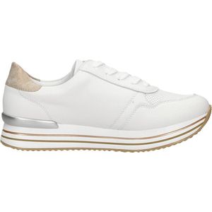 Remonte D1318 Low-Top sneakers voor dames, lage schoenen, losse inlegzool, Wit combi 80, 43 EU