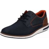 Rieker Sneakers - Blauw - Veterschoen - Textiel
