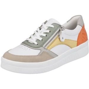 Remonte Dames D0j01 Sneakers, Cliff White Vapor Peppermint Sun Orange 81, 41 EU