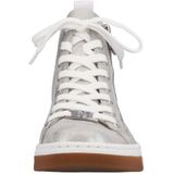Rieker - N3945 - Damessneakers - Grijs - Synthetisch - Ritssluiting