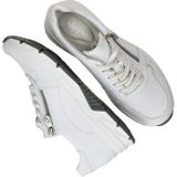 Rieker - 48134 Sneakers - Wit - Textiel - Uitneembaar Voetbed