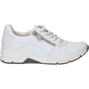 Rieker - 48134 Sneakers - Wit - Textiel - Uitneembaar Voetbed