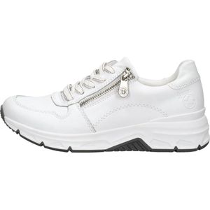 Rieker 48134 Low-Top sneakers voor dames, lage schoenen, losse inlegzool, wit 81, 43 EU