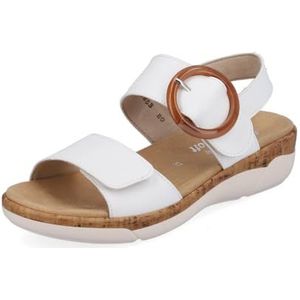 Remonte R6853-80 | White | Women's Low Wedge Sandals EU 37 White