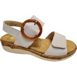 Remonte - Sleehaksandaaltjes - Zomerschoen - Wit - Klittenbandsluitingen