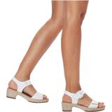 Remonte - D0n52 - Sandalen - Wit - Glad Leer - Blokhak