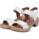 Remonte - D0n52 - Sandalen - Wit - Glad Leer - Blokhak