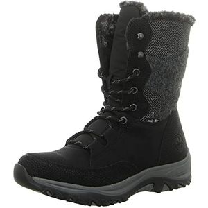 Rieker Dames M9643 trekkinglaarzen, zwart, 38 EU