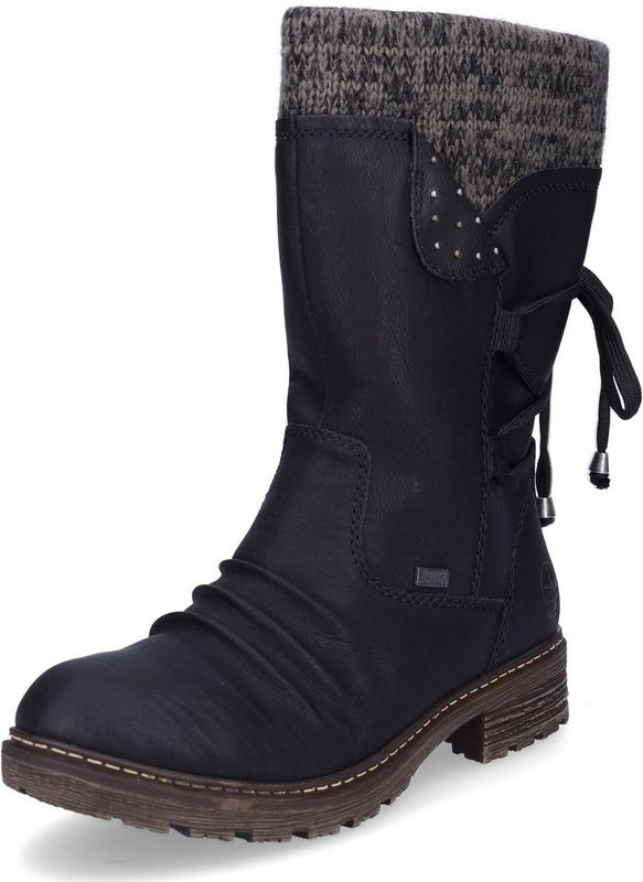 Rieker - RiekerTEX Z4773 - Winterlaarzen - Zwart 01 - Waterdicht - Textiel