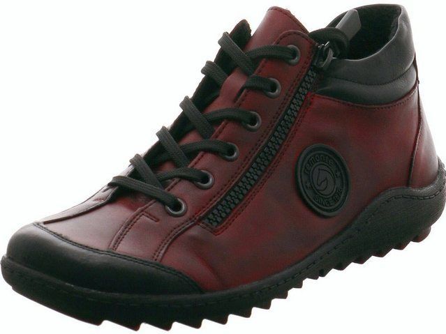 Remonte R1477 korte laarzen voor dames, Rood combi 35, 41 EU