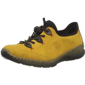 Rieker Dames N3271 Sneakers, Honing Forest Pacific Brandy Zwart Zwart 68, 36 EU