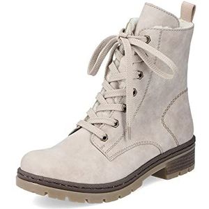 Rieker DAMES Enkellaarzen Y7446, Vrouwen Veterlaarsjes,laarzen,chukka boot,korte laarzen,veterschoenen,Beige (beige / 60),40 EU / 6.5 UK