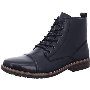 Rieker Veterboots zwart Leer 382240