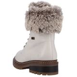 Veterlaarsjes - Effen - Leer - Blokhak - Ritssluiting