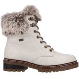 Veterlaarsjes - Effen - Leer - Blokhak - Ritssluiting