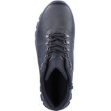 Rieker - Casual Booties - Zwart - Synthetisch Leer - Vetersluiting