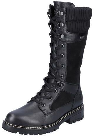 Remonte D0B76 Enkellaarzen - Zwart - Lakleer/Glad Leer - Gevoerd