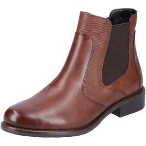 Remonte Chelsea-boots met beleg in reptiel-look