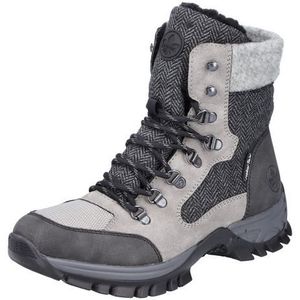 Rieker M9842 Trekkinglaarzen voor dames, grijs, 37 EU