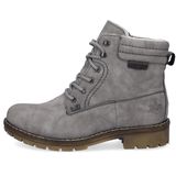 Veterlaarsjes - Effen - Imitatieleer - Ronde Neus - Platte Hak