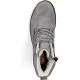 Veterlaarsjes - Effen - Imitatieleer - Ronde Neus - Platte Hak