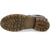 Veterlaarsjes - Effen - Imitatieleer - Ronde Neus - Platte Hak