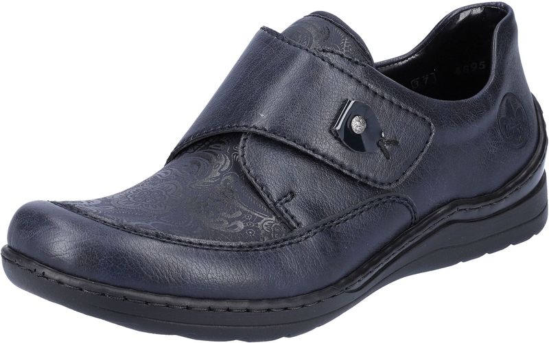 Rieker Klettschuh mit dezentem Paisley-Muster