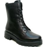 Remonte - D2278 01 - Enkellaarsjes - Schwarz - Leer