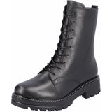 Remonte - D2278 01 - Enkellaarsjes - Schwarz - Leer