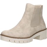 Rieker - X5772 - Enkellaarzen - Beige - Synthetisch - Blok Hak
