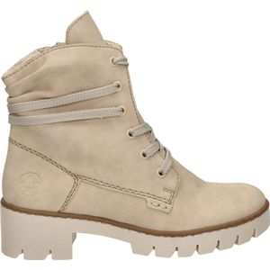 Rieker, Rieker veterboot Beige, Dames, Maat:41 EU