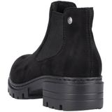 Chelsea Boots - Zwart - Textiel - Blokhak 4,6 cm