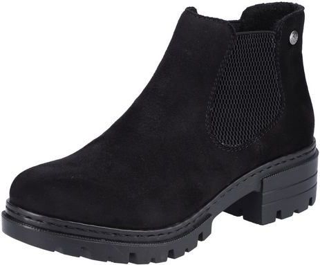 Chelsea Boots - Zwart - Textiel - Blokhak 4,6 cm