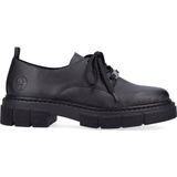 Rieker - Zwarte Leren Loafers - Leer