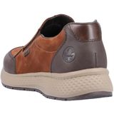 Rieker - Instappers - Bruin - Leer - RiekerTEX - Water- en Vuilafstotend