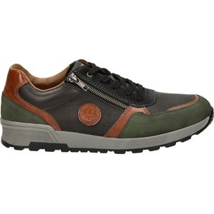 Rieker Sneakers groen Leer - Heren - Maat 46