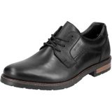 Rieker 14603, lage schoenen met veters, heren, zwart, 40 EU, zwart.