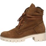 Rieker - Veterboots - Zwart - Imitatieleer - Wolachtige Binnenkant