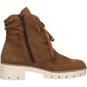 Rieker - Veterboots - Zwart - Imitatieleer - Wolachtige Binnenkant