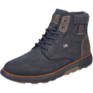 Rieker - Veterboot - Nubuck - Zwart - Textiel Details