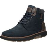 Rieker - Veterboot - Nubuck - Zwart - Textiel Details