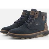 Rieker - Veterboot - Nubuck - Zwart - Textiel Details