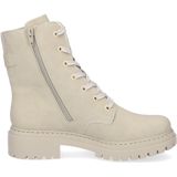 Veterschoenen - Beige - Profielzool - Blokhak - Vetersluiting